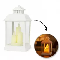 Eu Sandelis LED dekoratyvinis žibintas su žvakių imitacija 12 x 23 cm - LAMP54WZ4