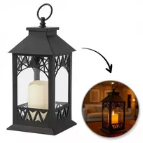 Eu Sandelis LED dekoratyvinis žibintas su žvakės imitacija 14 x 30 cm - LAMP56WZ2