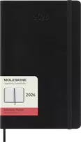 Kalendorius-užrašų knygutė Moleskine 2026 13x21cm, diena, minkštas viršelis, juodos spalvos