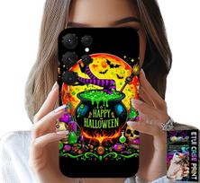 Etui Do Samsung Galaxy S22 Ultra - Wiedźma Kociołek Różdżka Halloween Folia