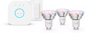 Lemputės Philips Hue White and Color Ambiance | SW EU | GU10 | 4,7 W | 3 vnt.