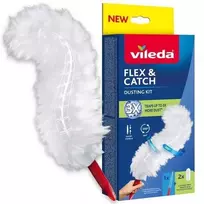 Vileda šiukšlių semtuvėlis su trumpu kotu + 2 „Flex&Catch“ papildymai