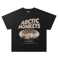 Stylish Black Arctic Monkeys  Arabella  Live at Royal Albert Hall Casual Cotton Short-Sleeve T-Shirt 4XL