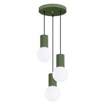 Lampa Wisząca Halo 3 G9 Zielony Oliwkowy Alu Sollux Sl.1725