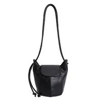 Soft Leather Flip Bucket Bag Women's Shoulder Messenger Bag juoda