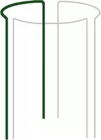 Augalų atrama Bradas, 1/3 lanko, 130 cm