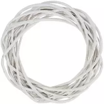 Dekoratyvinis vainikas, 25 cm, baltas