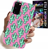 Etui Do Samsung Galaxy S20 - Kaktusy, Kaktus Na Różowym Tle + Folia