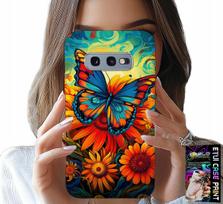 Etui Do Samsung Galaxy S10E - Motyle Motylki Kwiatki Róże Obudowa