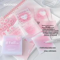 RosyPosy Multi-functional Sticky Note Set & Journal Stickers - 4 Styles Rosy Purple