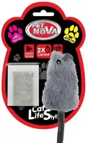 PET NOVA Plush Catnip pelytė su katžole 14cm 2vnt