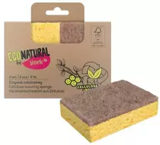 York Eco Natural celiuliozės kempinė indų plovimui ECO 2 vnt.
