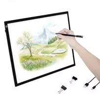 Vevor A3 LED šviesos lenta su USB ir reguliuojamu ryškumu