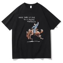 Bad Bunny Nadie Sabe T Shirt Vintage Un Preview 2026 Men/Women Aesthetic T-Shirt Unisex High Quality Cotton Tees Funny Shirt S įvairiaspalvis
