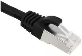 SCP C6PCSH-1M-BK, 1 m, Cat6, F/FTP (FFTP), RJ-45, RJ-45, Juodas