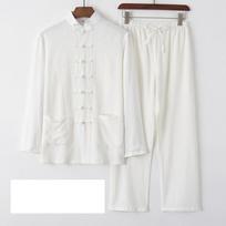 Cotton Linen Hanfu Men Chinese Top Pant Kung Fu Clothing Blouse Party Male Tang Suit Male Chinese Traditional Clothes S balta