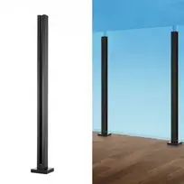 Vevor stiklo spaustukas 95 cm turėklų laikiklis