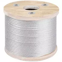 VEVOR 304 nerūdijančio plieno trosas 4,8 mm 76 m