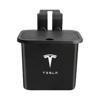 Centrinio rato dangtelis Automobilio šiukšliadėžė Laikymo dėžutė Automobilio ženklelis Sėdynės nugarėlės laikymo dėžutė Tesla Model 3 Y S X 2023 2024 2021 Priedai juoda