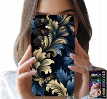 Etui Do Samsung Galaxy S23 Ultra - Eleganckie Złote Modne Wzory Futerał