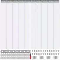 Vevor PVC juostų užuolaida šaldytuvo durims 152x213 cm