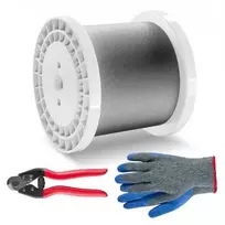 VEVOR Nerūdijančio plieno trosas 1/8" 1000 pėdų