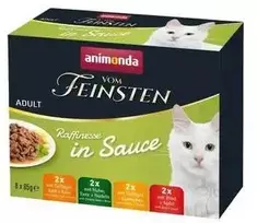 Animoda Kačių Maistas - ANIMONDA Vom Feinsten Suaugusiųjų Rafinuotumas padaže 8x85g