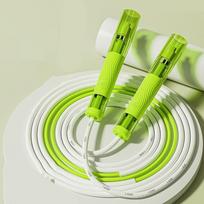 Double Bearing Jump Rope Anti-Skid Sports Rope Portable Speed Skipping Rope  Fitness žalia