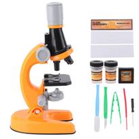 40X-1200X  High Definition Microscope Monocular Plastic Biological Microscope For ChildBlue