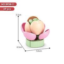 New Flowers Succulents Building Blocks Everlasting Bonsai Tree Gardens Romantic Girls Bricks Potted Plants Hot Model Kids Toys