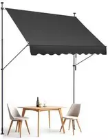 Vevor 98x47" reguliuojama terasa su rankena
