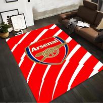 Raudonas ir baltas „Arsenal“ logotipas kilimas svetainei ar miegamajam  Tinka naudoti kaip neslystantis kilimėlis svetainės, miegamojo sofoms 40x60cm( 15x23in )