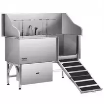 Vevor Šunų priežiūros vonia su rampa ir filtru