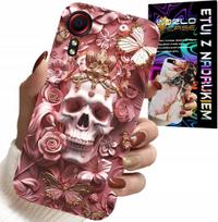 Etui Do Samsung Galaxy Xcover 7 - Kobiece, Modne Wzory, Czaszka W Róże