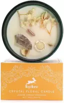 Hop Hare jazminų aromato žvakė su kvarco kristalu, medinis dagtis – 22 h
