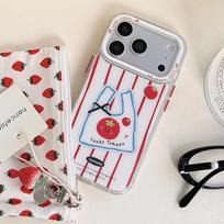 Blue Light Shopping Bag Fruit iPhone 15/16 Pro Max/17 Pro Style Case with Pendant iPhone 15