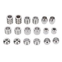 18Pcs Viking Hair Beads Stainless Steel High Hardness Perfect Size Simple Design Wide Application Dread Beads sidabras