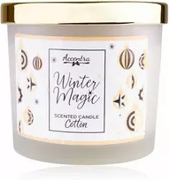 Accentra Kvapioji žvakė WINTER MAGIC 170 g su auksiniu dangteliu (8.5 × 7.5 cm)