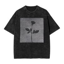 New Summer Funny Depeche Mode TShirt for Men Women O Neck  Cotton Washed T Shirt Short Sleeve Tees Adult Clothing 2XL