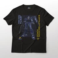 RGM-96X Jesta Earth Federation M.S. Unicorn Gundam Anime Graphic Art Cotton Tee S
