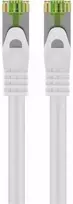 Goobay RJ45 jungiamasis laidas su CAT 8.1 S/FTP žaliu kabeliu, AWG 26, baltas, 20m, 20 m, Cat8.1, S/FTP (S-STP), RJ-45, RJ-45, baltas
