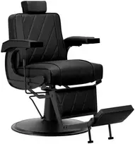 Activeshop Kirpyklos barberio kėdė Hair System BM88066B juoda su juodu pagrindu