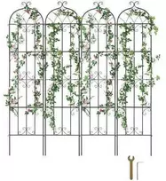 Vevor Metalinė sodo atrama vijokliniams augalams 220x51 cm