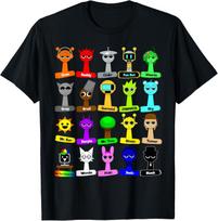 All my Sprunki withnames toys for Boys and Girls T-T-Shirt L