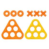 Hexagonal Soft Silicone Hand Grip Strengthener Flexible Resistance Trainer for Finger and Wrist Exercise Rehabilitation and Stress Relief One Size