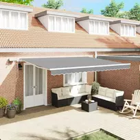 Markizės rėmas Balta 500 × 300 cm Aliuminis