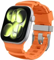 „Spigen“ silikoninė apyrankė, oranžinė - Apple Watch 49mm/46mm/45mm/44mm