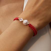 Acrylic Ball Sport Heart Braided Bracelet Volleyball Tennis Basketball Football Baseball Rope Chain Bangle For Women Men Jewelry