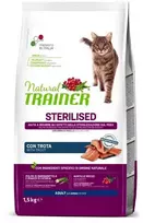 Natural Trainer Cat adult Sterilised TROUT su upėtakiu 1.5kg (6)