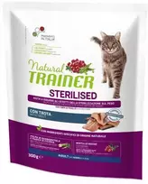 Natural Trainer Cat adult Sterilised TROUT su upėtakiu 0.3kg